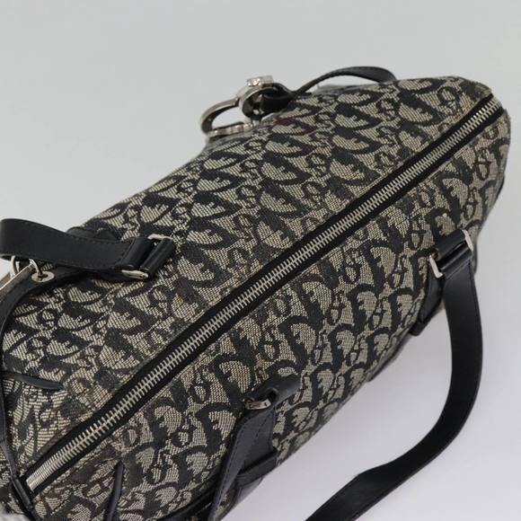 Christian Dior Trotter Canvas Shoulder Bag Black Silver Auth yk14793 - Picture 6 of 16